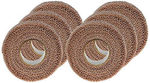 Powerflex Stretch Athletic Tape - 6 Rolls - color: Tan, size: 2" x 6 yds