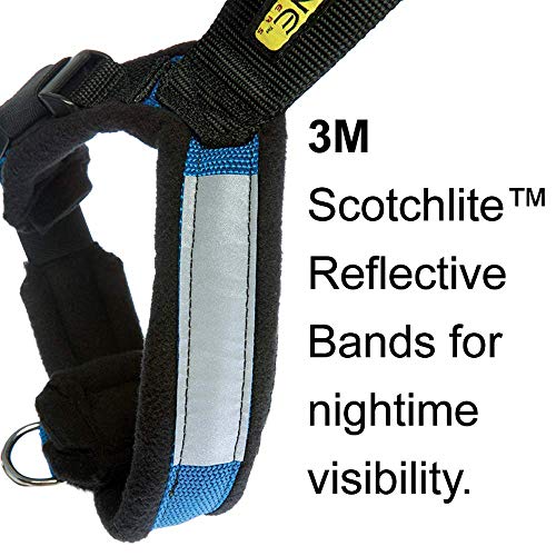 Adjustable Dog Harness, No-Pull D-Ring - Alpine Outfitters Urban Trail – Padded, Reflective, Multi-Use for Hiking, Running, and Everyday Wear - Medium Black - color: Black, size: Medium