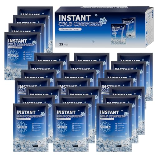 Instant Ice Pack Cold Compress, Pain Relief, Cold Compress 4.4 x 6