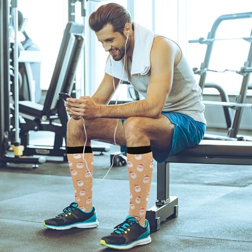 Wusikd Cats Compression Socks for Women and Men Circulation Cute Long Socks for Athletic Running 1 - color: Multi 1