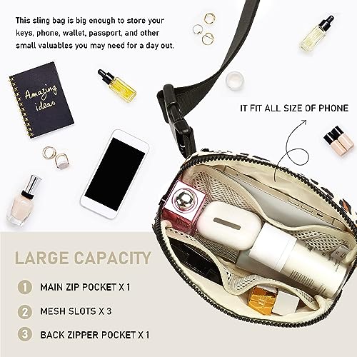 Fanny Pack, Adjustable Crossbody Waist Bag, Leopard - color: Leopard