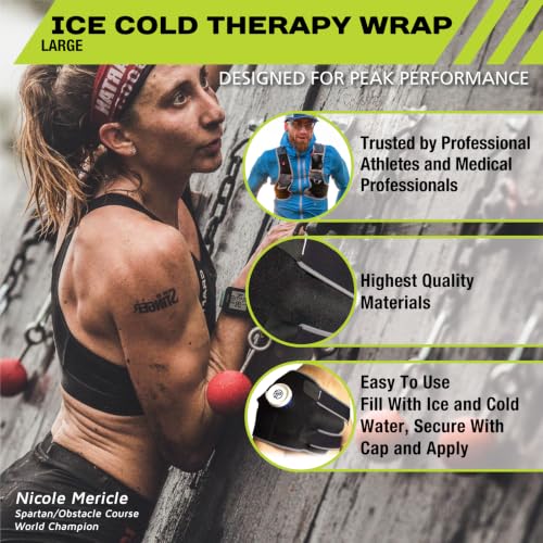 Pro-Tec Athletics Ice Cold Therapy Wrap for Shoulder and Back, Large - size: Large