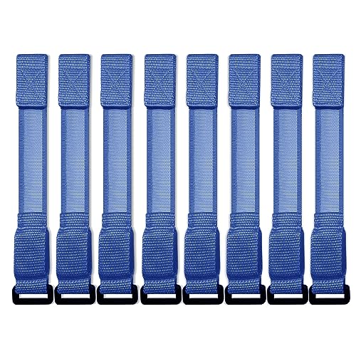 M.best 8pcs LED Light Up Bracelets Glow Flashing Wristbands Glow in The Dark Party Supplies for Wedding, Raves, Concert, Camping,Sporting Events, Party Blue - color: 8pcs Blue