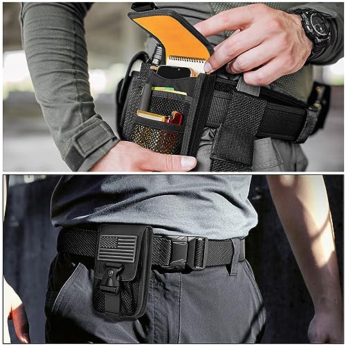 SOWHUP Tactical Molle Pouch Cell Phone Pouch Holster Small Utility EDC Pouch Gadget Organizer Bag - color: Black3