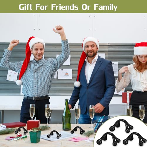 TrelaCo 50 Pack Four Point Massage Tools Palm Shaped Handheld,Black - color: Black