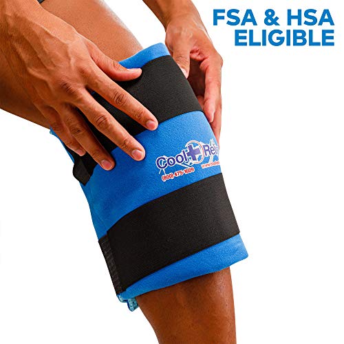 Soft Gel Knee Ice Wrap, Cold Therapy Compression Ice Pack, Universal Size - style: Knee Ice Wrap