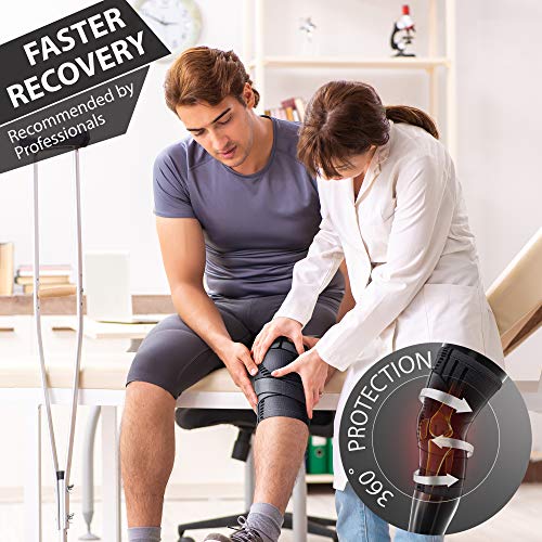Pure Support Knee Brace with Straps, Compression Sleeve for Running, Arthritis Pain, Sports - size: X-Large