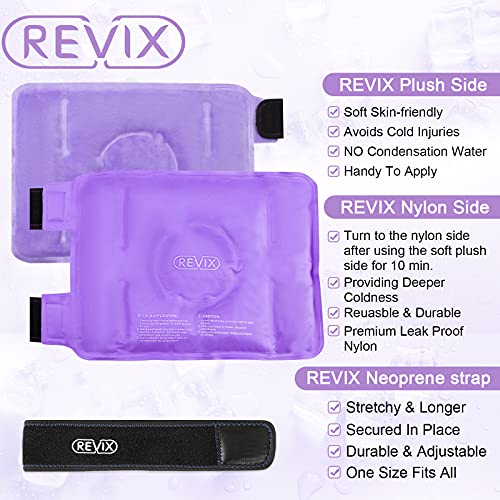 REVIX Knee Ice Pack for Injuries Reusable Gel Knee Ice Wrap for Arthritis