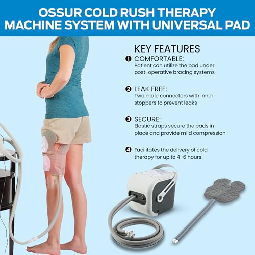 Ossur Cold RushTherapy Machine System -Unit Only- Quiet, Lightweight and Strong Cryotherapy Freeze Kit Pump
