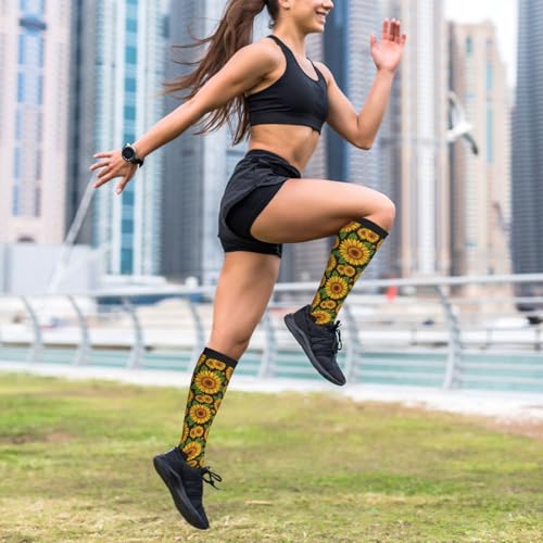 Graduated Compression Socks Knee High For Women Men Athletic - color: 13