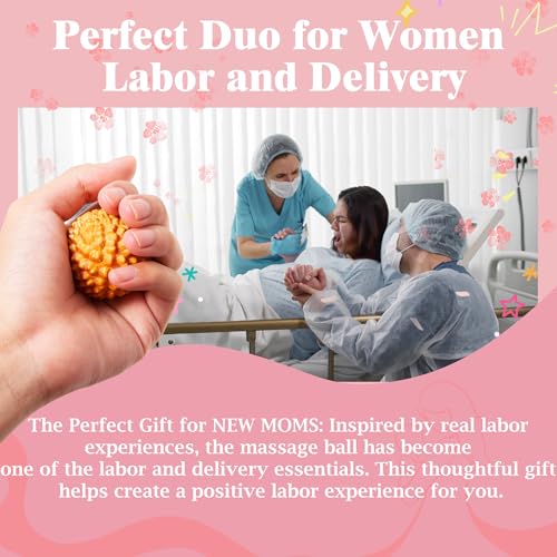 2pcs Acupressure Ball, Birthing Comb, Natural Labor and Delivery Essentials