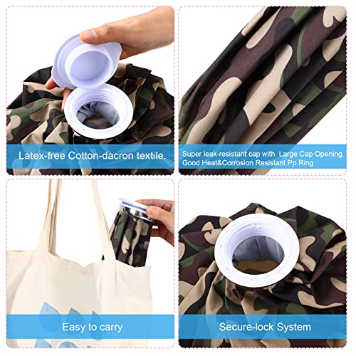 Nuanchu 3 Pcs Reusable Ice Bags for Injuries Hot Cold Pack, Camo - style: Camo