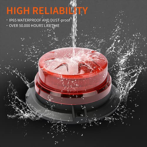Red Led Emergency Strobe Beacon Lights for Car Vehicles 12V 24V 24-LEDs - color: #2 Red