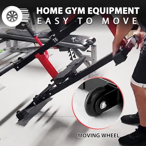 GMWD Adjustable Seated Calf Raise Machine with Band Pegs for Leg Training and Exercise - Home Gym Equipment - color: Red