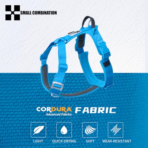 No-Pull Dog Harness Reflective Breathable Adjustable Vest - color: Blue, size: L