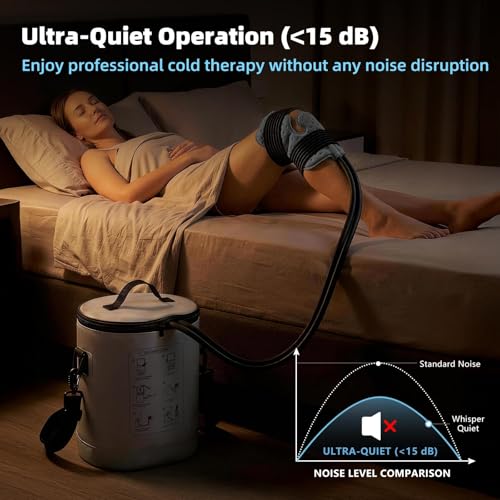 Ice Machine for Knee After Surgery, Portable Enlarged Cold Pad
