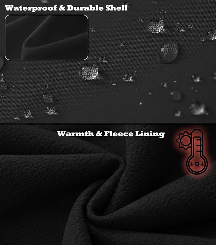 KVE Women's Windproof Waterproof Lightweight Softshell Vest - color: Black, size: Large