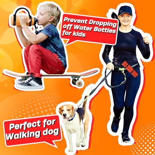 10 Pcs Water Bottle Carrier Grip Portable Silicone Band Holder Strap Handheld Water Bottle Handle Strap for Summer Outdoor Bike Gym Running Jogging Sport Accessories