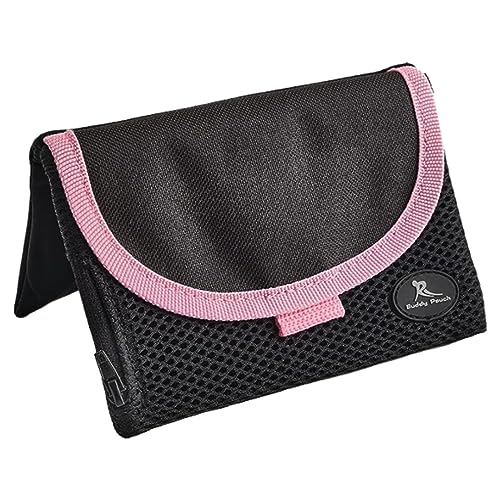 Running Buddy Magnetic Pouch Beltless Running Bag No Bounce - color: Black / Pink, size: XXL (7 in x 4 in)