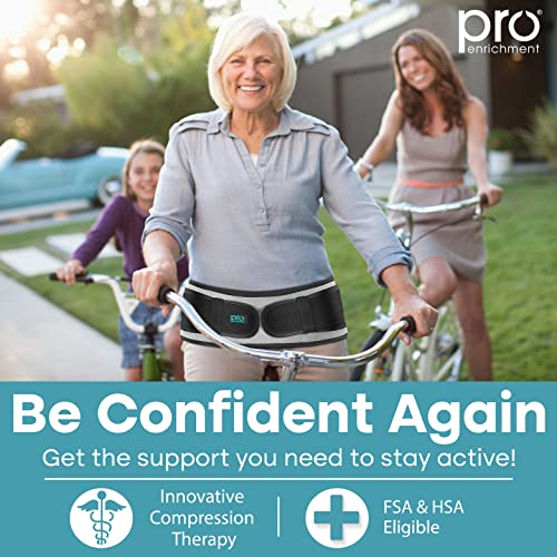 Sacroiliac Hip SI Belt, USA Patented SI Joint Belt for Women & Men -Gray-XL - color: Gray