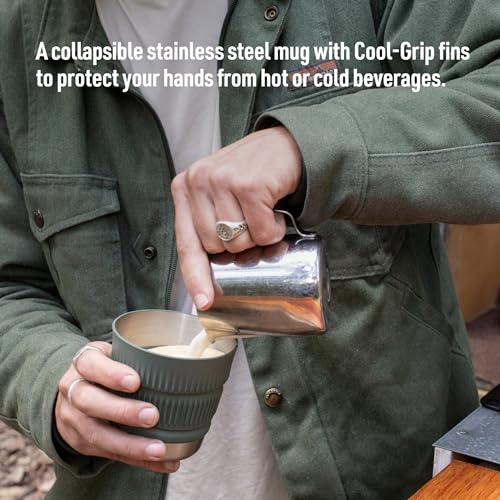 Sea to Summit Detour Collapsible 16-Oz Camp Mug, Beluga Black