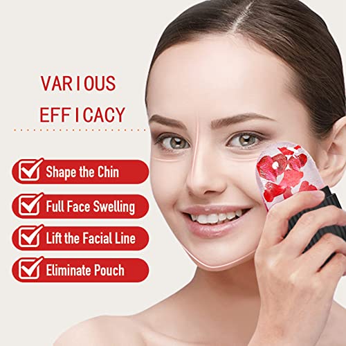 ice face roller, ice mold for face and Eyes, Reusable Massage Silicone Beauty Tool, Naturally Conditioning And Skin Care, De-Puff Eye Bags, Reduce Migraine Pain (Black) - color: Black