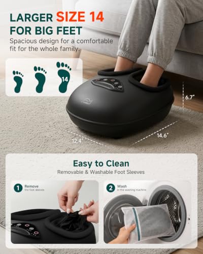 Snailax Foot Massager for Plantar Fasciitis, Neuropathy Circulation,Size 14 - color: C.black