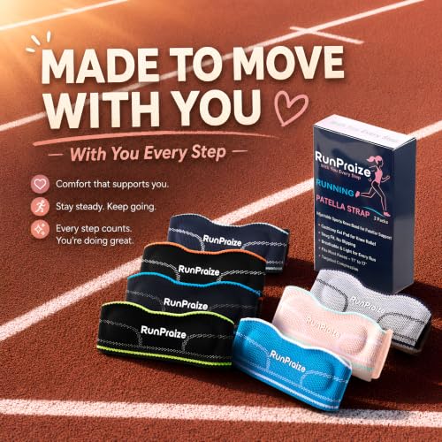 Knee Strap 2 Pack for Patellar Tendon Support – Adjustable Patella Knee Band for Running, Walking, Hiking, Tennis & Pickleball, Blue - color: Blue
