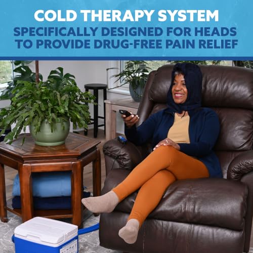 Polar Active Ice® 3.0 9QT Cold Therapy Ice Machine Programmable Timer Head Cap Cryotherapy Pain Relief System for Migraines & Headaches - style: Head Cap