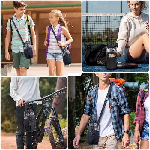 Water Bottle Holder with Strap, Water Bottle Carrier Bag - size: Medium