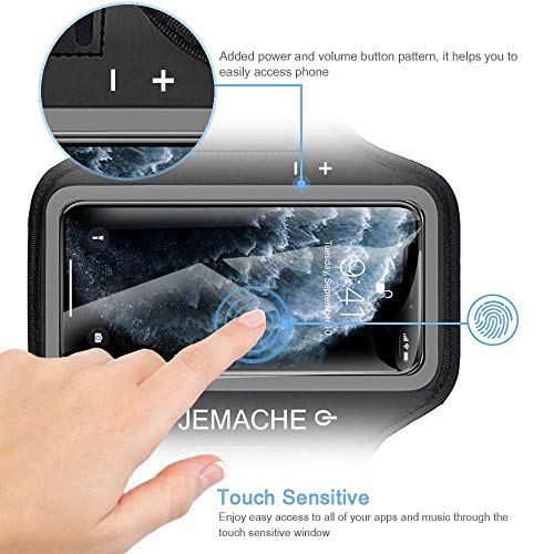 Running Armband for iPhone 17/16/15/14/13 Pro Max, Plus, Air‌ (Black) - color: Black