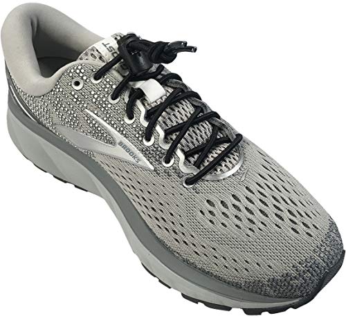 IBUNGEE LACES (Elastic No Tie Shoelaces (Made in the USA) - color: Black, size: 22-inch