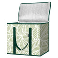 BALEINE Insulated Reusable Grocery Bags with Zippered Top, Large Cooler Bag - color: Antique Foliage, size: 1 Pack