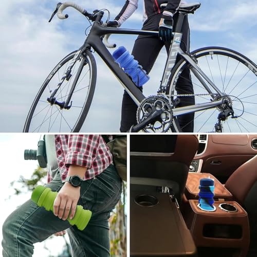 Collapsible Water Bottles 3 Pack 500ml (Colorful) - color: Colorful