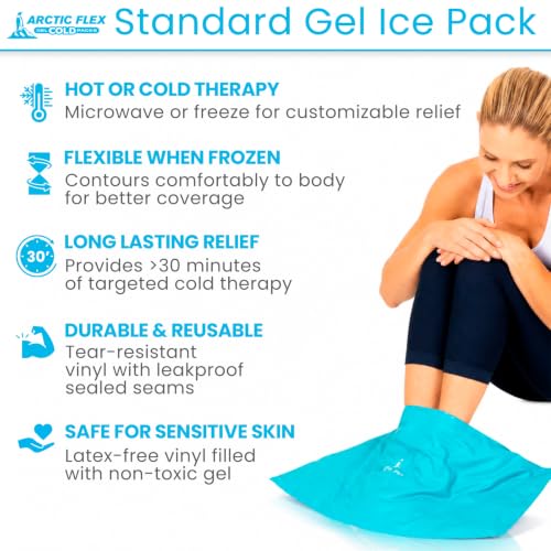 Arctic Flex Reusable Gel Ice Pack for Injuries with Straps (24" x 11") - size: 2X-Large (Pack of 1)