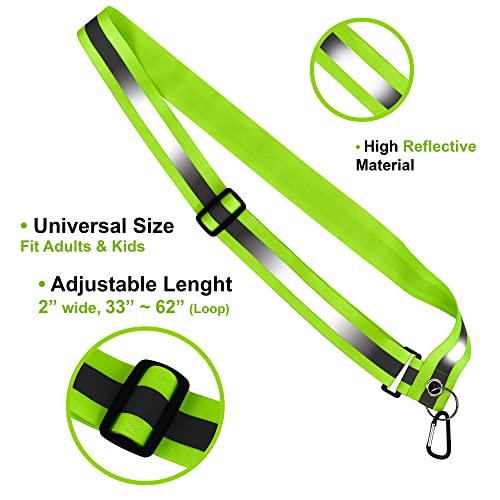 Reflective Belt for Running Army PT Belt Reflective Running Gear - color: Reflective Sash