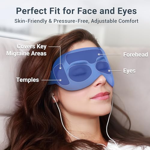 Cold Eye Mask - Cooling Eye Mask for Puffy Eyes, Cold Compress for Dark Circles, Tired Eyes, Headache, Migraines Relief - Reusable Gel Ice Pack, Weighted Sleep Mask((Black,Blue) - color: Black Blue