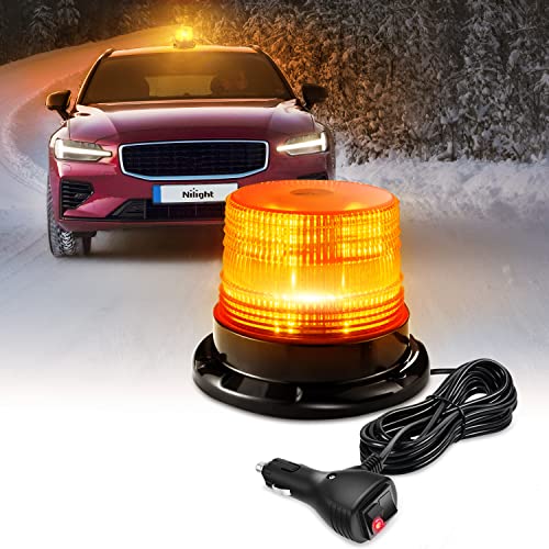 Nilight 40 LED Strobe Light Amber Warning safety Flash Beacon Lights - color: ABS Base