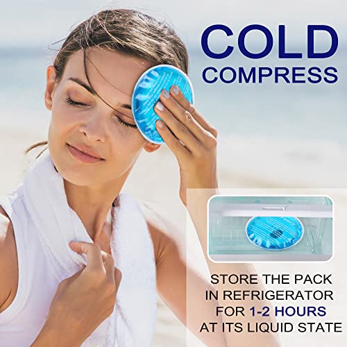 LotFancy Reusable Hand Warmer, 10 Click Activated Instant Heat Packs and 2 Wraps, Snap Hot Therapy Compress, Gel Heating Pad for Pain Relief, Outdoor & Portable Size - style: 5 Round + 5 Rectangle + 2 Wrap