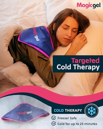 Magic Gel Neck Ice Pack - Reusable Cold Wrap for Neck, Shoulders and Back - Soft and Flexible Freezer Pack for Icing Necks, Shoulder, Upper Body Muscles - Stays Cool for 25 Minutes - color: Neck Ice Pack