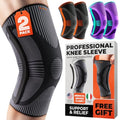 DR. BRACE ELITE Knee Brace with Side Stabilizer (2 Pack) Knee Brace - color: A Pluto, size: Large