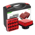 Agrieyes W02 Magnetic Flashing Lights, Wireless Strobe Lights, Red - color: Red