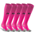 PRO Compression Marathon Socks - color: Pink - 5 Pack, size: Large-X-Large
