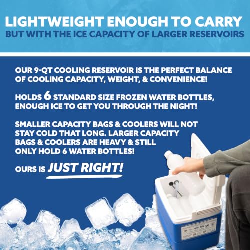 Polar Active Ice 3.0 | 9 QT Cold Therapy Ice Machine | Programmable Timer | Full Circumference Knee Pad | Cryotherapy Pain Relief System | Ace Bandage Style Compression - style: Full Coverage Knee