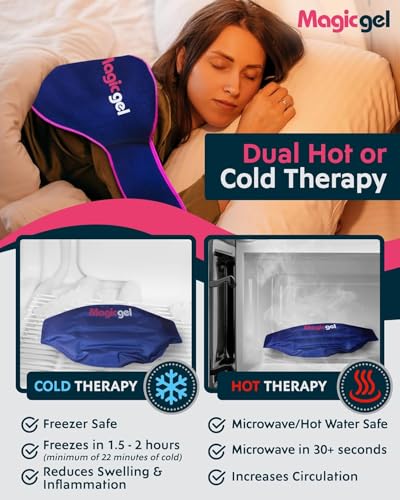 Magic Gel Ice Pack for Back Pain Relief | 1 Pack Reusable Lower Back Wrap for Hot or Cold Therapy | Relief for Lower Lumbar, Sciatic Nerve, Herniated or Degenerative Disc, Coccyx, Tailbone Pain - style: Back Gel Pack - 1 Pack