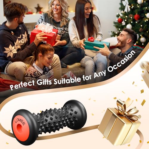 Foot Roller Massager for Plantar Fasciitis, Foot Arch and Heel Pain Relief - color: Black