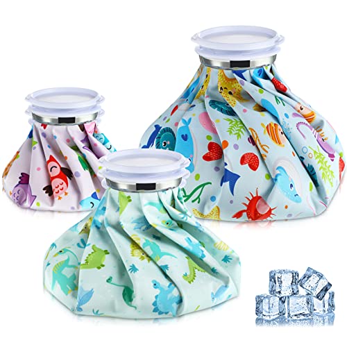 Nuanchu 3 Pcs Reusable Ice Bags for Injuries Hot Cold Pack, Cute - style: Cute