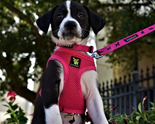 EcoBark Step in Dog Harness, Pink, X-Small, Tiny Soft Mesh Toy Breed - color: Pink, size: XS- 5 to 6 lbs- Chest Up to 13 in (Pack of 1)