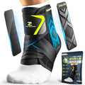 ZOELION Ankle Brace for Men Women with Auto-adaptive Side Pads, [Slim Fit & Flex Support] Ankle Stabilizer Support, Quick Hook & Loop Lace Up Ankle Brace for Sprained Ankle,Injury Recovery,Sports, L