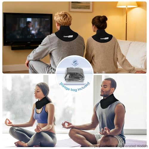 ComfiTECH Extended Neck Ice Pack Wrap Gel Coverage for Shoulder, M, 2 Pack - size: Medium